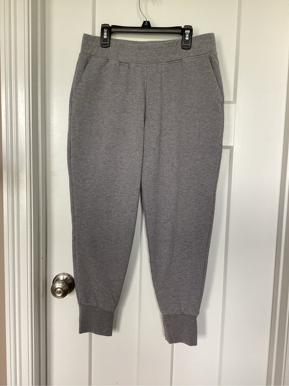 Patagonia Ahnya Organic Cotton Fleece Joggers Heather Grey  Womens size Small